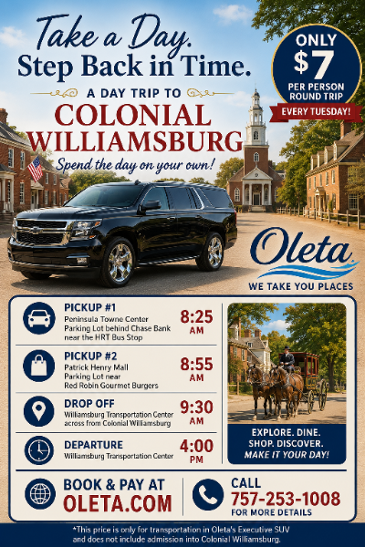 Colonial Williamsburg $7 Day Pass